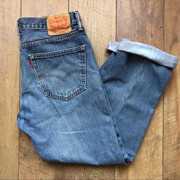 Levi's Denim - Levi’s 505 High Waisted Straight Leg Mom Jeans